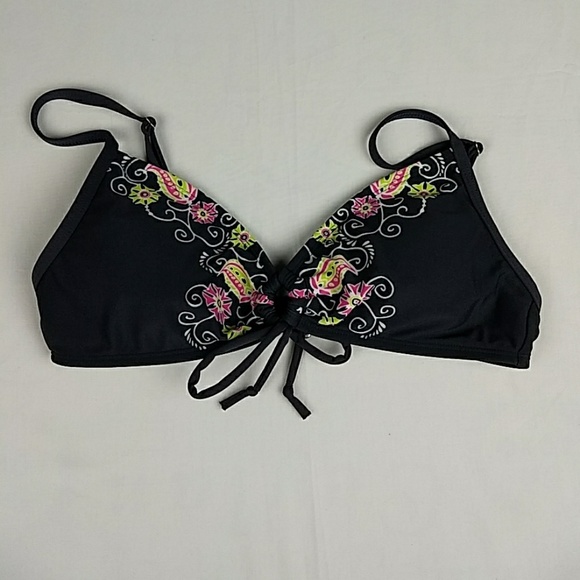 Athleta Floral Keyhole Bathing Suit Top - Picture 2 of 6